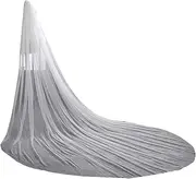[EllieWely] EllieHouse Women's 1 Tier Chapel Simple Wedding Bridal Veil With Metal Comb HL05