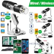 8LED 1600X 1000X 3MP USB Digital Microscope Endoscope Magnifier Camera w/ Stand