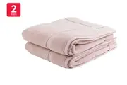 Onkaparinga Set of 2 800GSM Flinders Bath Mats (Pink Blush)