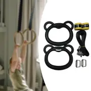 Gymnastics Rings Heightening Auxiliary Train Indoor Pull up Exercise Rings