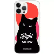 For all Samsung Cats 004 Right Meow Babaco Nadruk Transparent Babaco
