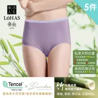 在飛比找momo購物網優惠-【LOHAS 樂活人生】5入-台灣製-歐美天絲竹纖維除臭抗菌