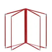 Menu Covers Restaurant Cover Holder Clear Sleeves Transparent 4 Page 8 View Red