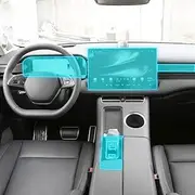 Kaecad Car Interior Film Dashboard Piano Board Shift Center Console Anti-Scratch Transparent TPU Protection Film,for Seres Aito M5 2022-2023 (Style D for LHD)