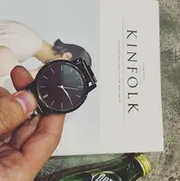 在飛比找Yahoo!奇摩拍賣優惠-金典 全鋼 黑色 手錶  鋼錶 韓國 全素面 手錶  潮流暗