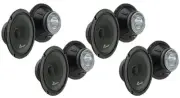 4 Pair Audiopipe 8" 125W Low Mid Frequency Loud Speakers Full Range APMB-8SB-D