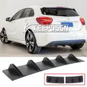 For Mercedes Benz A180 A200 Rear Bumper Diffuser 10x Shark Fin Splitter Chin