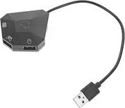 HOMSFOU Mouse and Keyboard Converter Portable Keyboard Gamepad Adapter Game Controller Adapter Portable Gaming Station Keyboard and Mouse Adapter USB Adaptor Game Console Keybord Black Abs