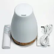 USB Essential Oil Diffuser 200ml Small Cool Mist Humidifier w/ Remote White