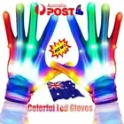 Flash House LED Gloves Flashing Finger Light Up Rave Party Doof Glow In the DaQT