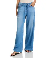 Kobi Halperin Leny Wide Leg Jeans in Light Indigo