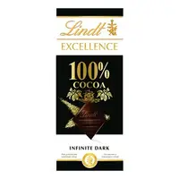 在飛比找7-ELEVEN線上購物中心優惠-[Lindt 瑞士蓮] 極醇系列100%黑巧克力片50g(黑