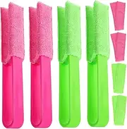 LOEFLIFA 4 Pcs Blind Cleaner Duster with Washable Sleeves Multi Purpose Tool for Window Blinds Air Conditioner and Car Vent Cleaning Handheld Design for Easy Use