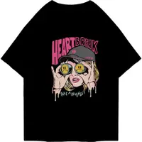 在飛比找蝦皮購物優惠-Firstlast 大碼 T 恤 Heart Break 大