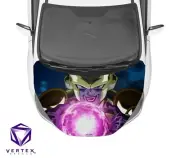 Frieza v3 Dragon Ball Z Super Anime Hood Wrap Weatherproof Vinyl Decal 50" X 60"
