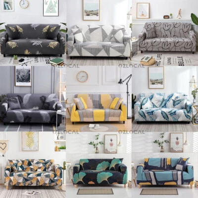 Sofa Cover 1 2 3 4 Seater Stretch Couch Cover Lounge Slipcover Protector L Shape