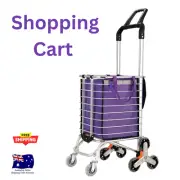 Emajin Shopping Cart Trolley Foldable 35L Grocery Bag Climbing Easy Wheel Basket