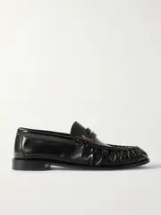 [SAINT LAURENT] SAINT LAURENT - Le Loafer Leather Loafers - Black - EU 41 EU 41 Black