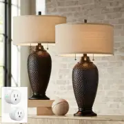 360 Lighting Cody 26" Bronze Table Lamps Set of 2 with Smart Sockets