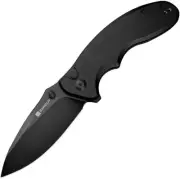 NEW SENCUT Cybrix Button Lock Black Folding Knives