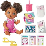 Baby Alive Time for School Baby Doll Set, Back to School Toys for 3 Year Old Girls & Boys & Up, 12 Inch Baby Doll, Black Hair (Amazon Exclusive)