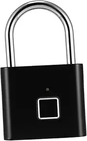 BESPORTBLE Intelligent Fingerprint Password Lock Fingerprints Black Multi Purpose for Luggage Cabinets Backpacks Easy Setup Secure Travel