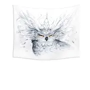Royal Owl Drawing Tapestry
