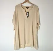 Autograph Womens Plus Size 26 Top Short Sleeve Tunic NEW RRP $69.99