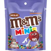 M&M's Minis Milk Chocolate Snack & Share Bag 145g