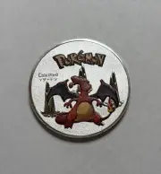NEW Pokemon Charizard Premium Collection collectible Metal Silver Coin M/NM