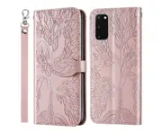 For Samsung Galaxy S20 Cover with Kickstand - Pink