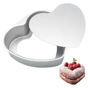8 Inch Heart Shaped Cake Pan, Aluminium Heart Cake Tin,Non-Stick Springform6544