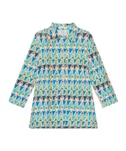 GEOMETRIC MIMOSA SHIRT 44,46,48,40,42 blue