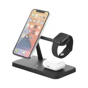 3sixT 5 in 1 MagSafe Magnetic Wireless Charging Station 45W For iPhone Black