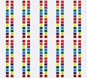 10 Sheets A-Z Tabs Sticky Alphabet Tabs Self-Adhesive Page Tabs Alphabetical Tab Indexes Letter Tabs for Notebooks Pages