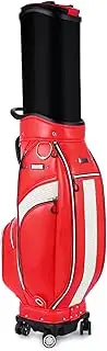 Golf Bag, Waterproof Golf Cart Bag, Retractable Golf Club Cart Bag with Wheels, Easy to Carry