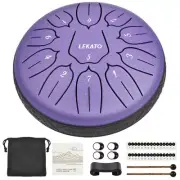 Steel Tongue Drum 6'' Tongue Drum 11 Notes D Tune Handpan Percussion Musical