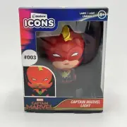 OFFICIAL CAPTAIN MARVEL ICON DESK MOOD LIGHT LAMP IN BOX