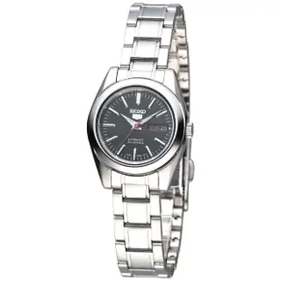 【SEIKO 精工】手錶 小資女收藏日本製5號自動機械錶-黑面/SYMK17JY(保固二年)