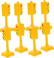FUNNETOYU 10pcs Traffic Light Traffic Light Models for Early Education Realistic Cake Decorations Fun Dessert Toppers Bright Adornments