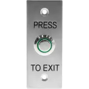Nidac 30x75mm Press To Exit Flush Stainless Steel Architrave Button for Intercom