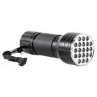 High Quality UV 21 LED Flashlight Torch Light Lamp Aluminium Violet SN