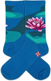 [Hot Sox] HOTSOX Women's Nirvana Crew 1 Pair Pack, Blue, Women's Shoe Size: 4-10, Blue, 4-10