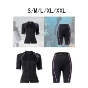 Womens Wetsuit 1.5mm Neoprene Elastic Swimsuit for Boating Sailing Swimming