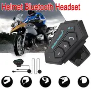 Motorcycle Helmet Headset Speakers Waterproof Bluetooth Handsfree Headphone Mic