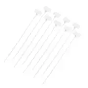 250pcs Marker Cable Zip Ties, 8.5'' Self-Locking Nylon Labels Zip Tie, White