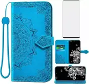 Case for Samsung Galaxy S20 Ultra 5G Wallet Case and Tempered Glass Screen