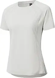 [BGOWATU] Women's Workout Short Sleeve Running Shirts Active Wear Tops Quick Dry Lightweight Training Rash Guard Tops