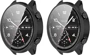 [2-Pack] Bumper Case Compatible with Oneplus Watch 2R, Smartwatch Cases Film Screen Protector Accessories, Bumper Protective Film for ONEPLUS Watch 2R (2 Pack D)
