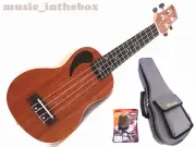 Special Hole / 21" Soprano Mahogany Ukulele & Padding Bag/Extra Metro Tuner